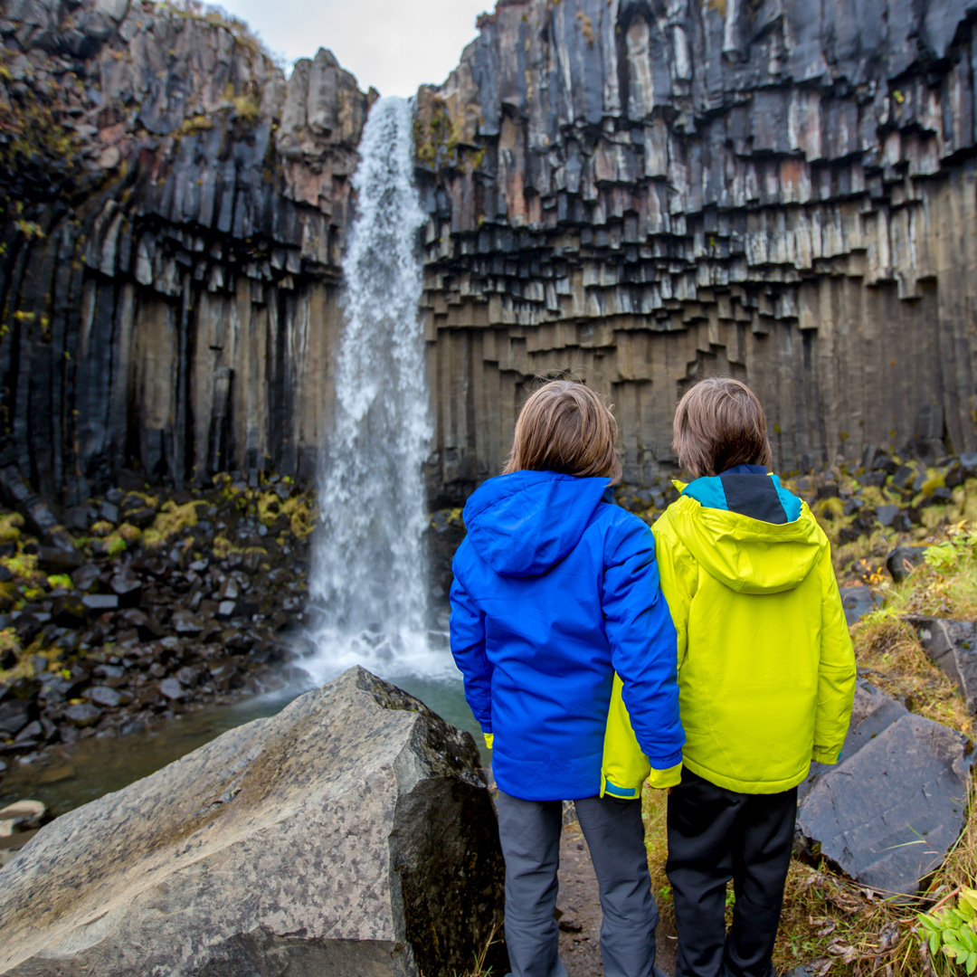 Natural wonders with kids in Iceland.
