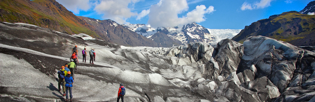 Glacier walk in Iceland.