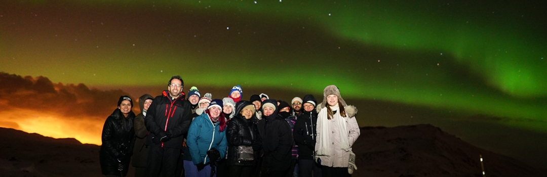Northern lights tour in Iceland.