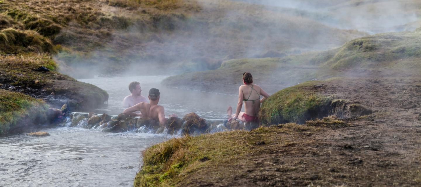 Reykjadalur hotspring, Iceland.